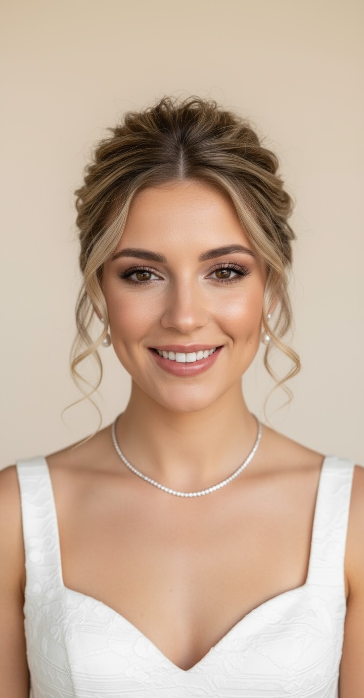 After Bridal Curly Updo